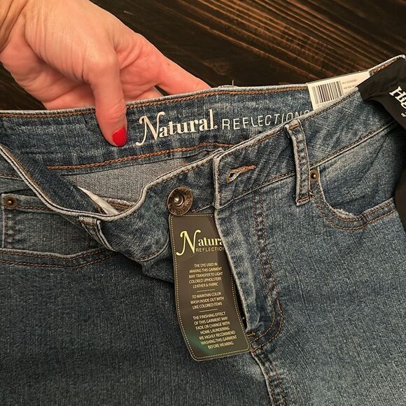 Natural Reflections Womens Comfort Stretch High Rise Skinny Denim Jeans - Picture 4 of 7